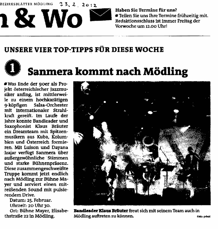„Sanmera” (Bezirksblätter_Mödling, Kalenderwoche 8, 2012)